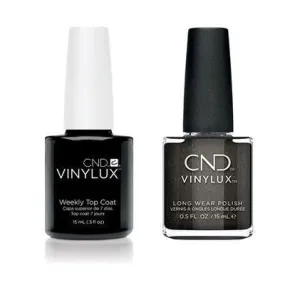 CND - Vinylux Topcoat & Powerful Hematite 0.5 oz - #334