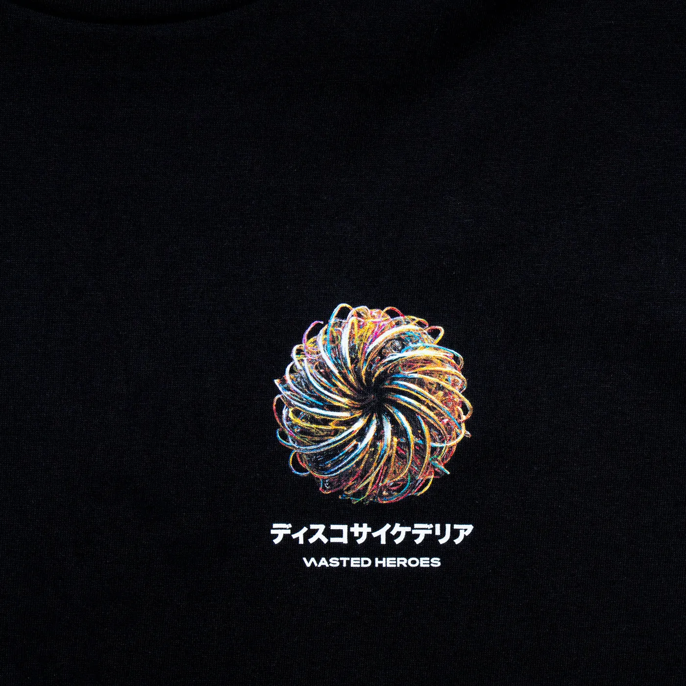 029 Disco Psychedelia Back Print - Tshirt - Black