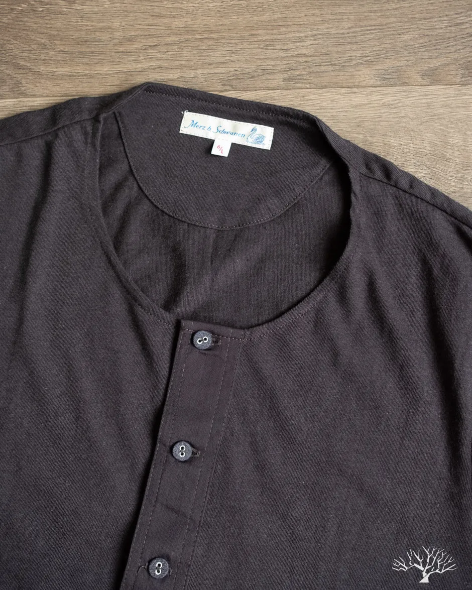 102 Vintage Henley - Charcoal