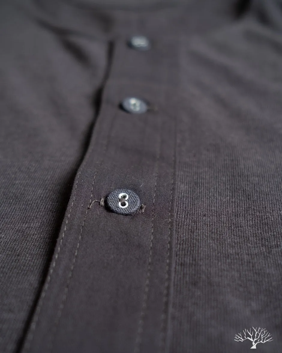 102 Vintage Henley - Charcoal