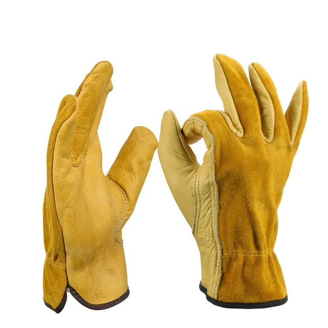 2 Pairs Motorcycle Gloves Riding Gloves Garden Labor Protection Safety Gloves, SIZE:M