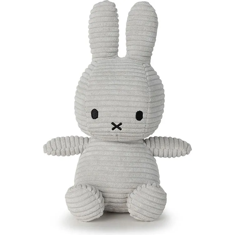 9" Miffy ECO Corduroy Grey Plush