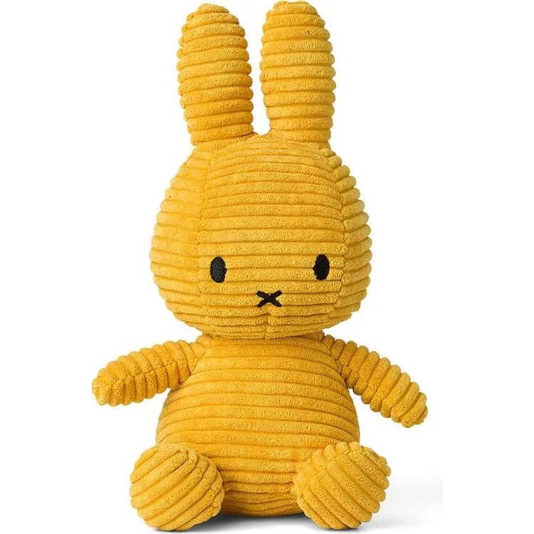 9" Miffy ECO Corduroy Plush - Yellow