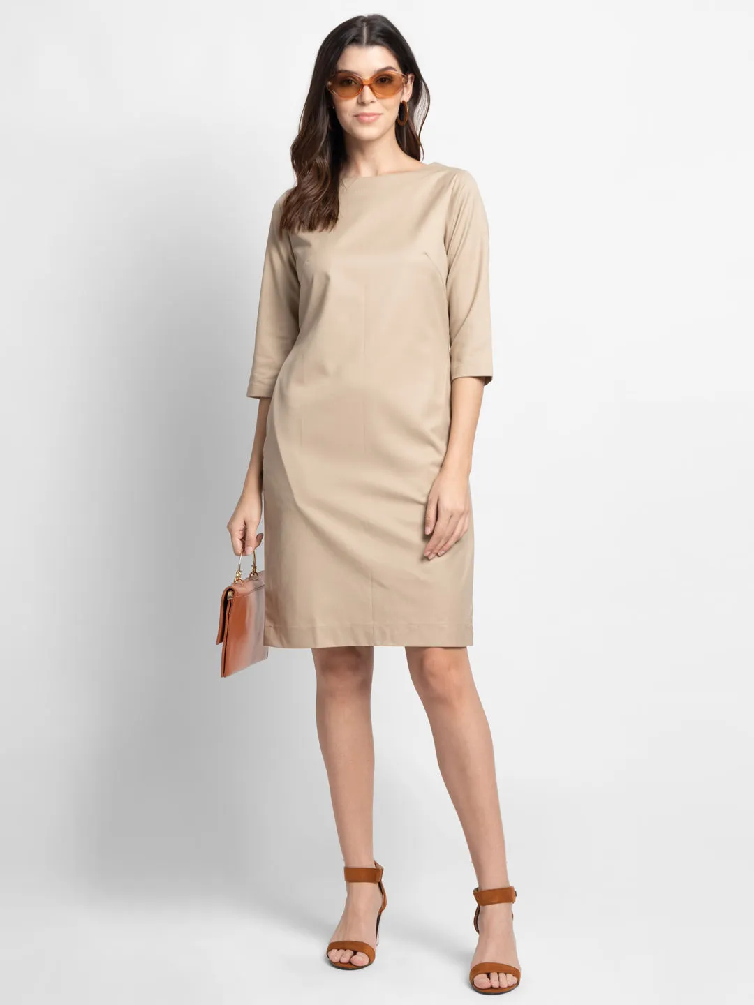 A-line Women's Poly Cotton Sheath Dress