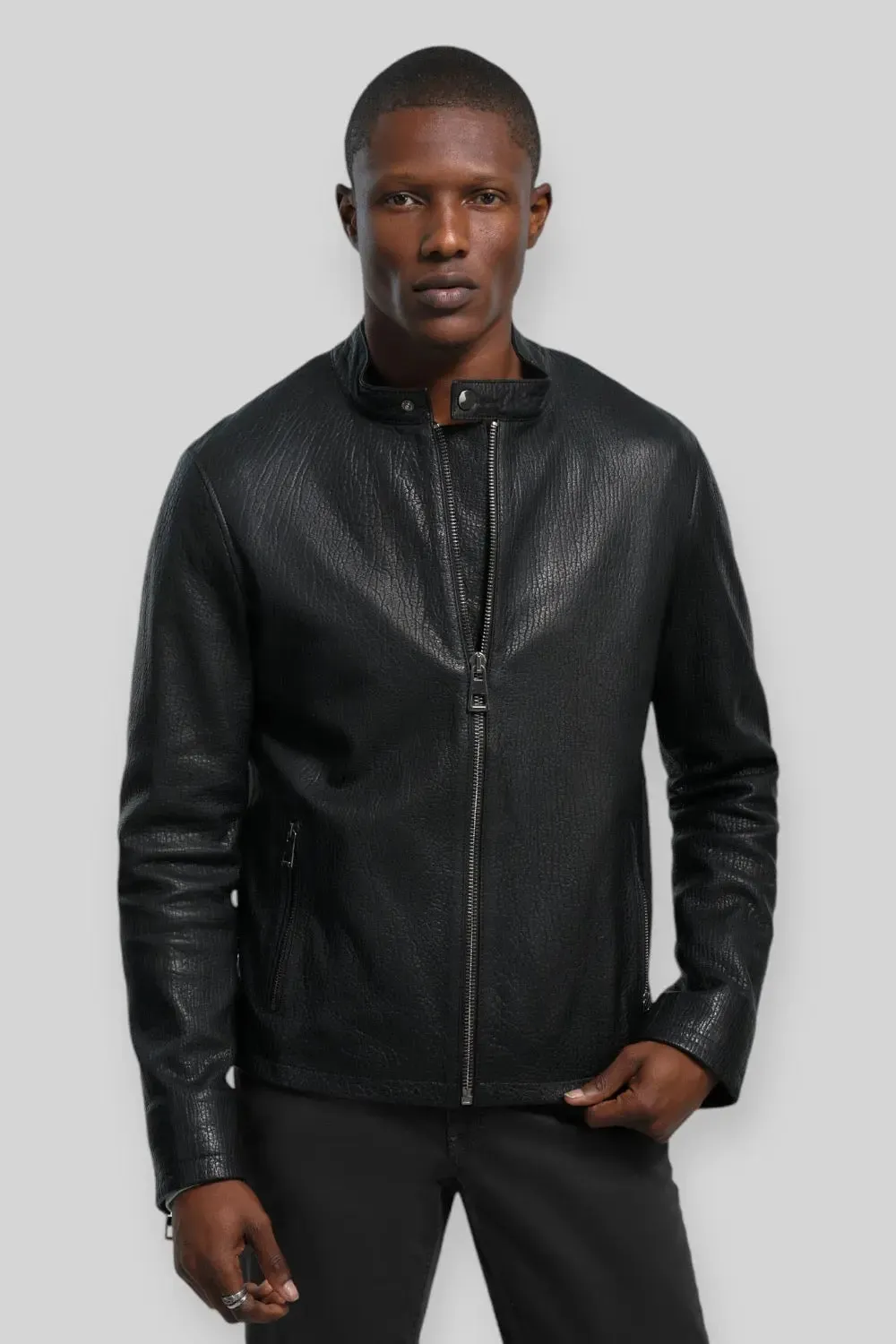 Alessandro Leather Utility Jacket