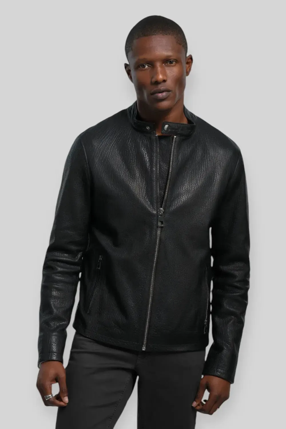 Alessandro Leather Utility Jacket