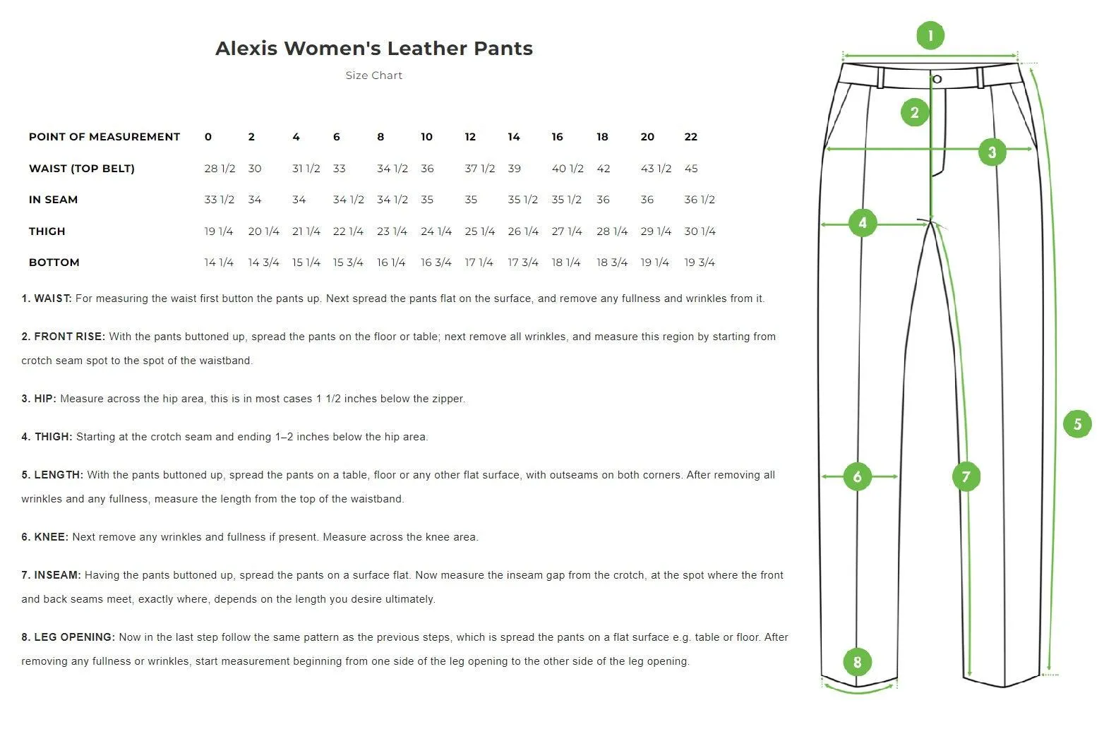 Alexis Women's Motorcycle Leather Pants