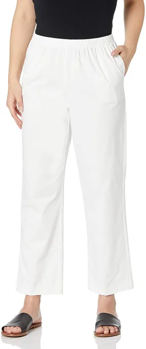 Alfred Dunner All Around Elastic Waist Cotton Short Twill Pants