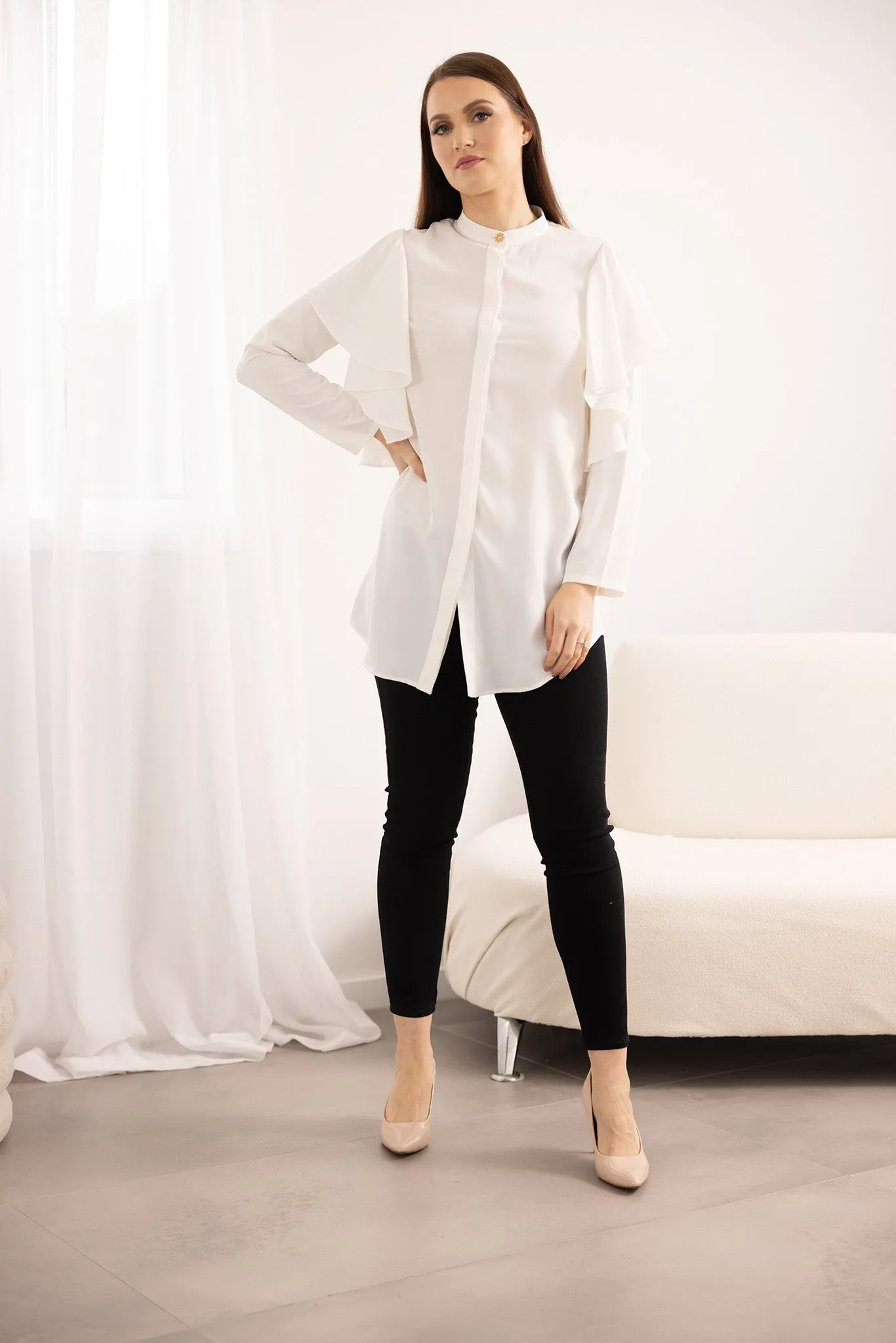 Angelica Ruffle Detailed Shirt