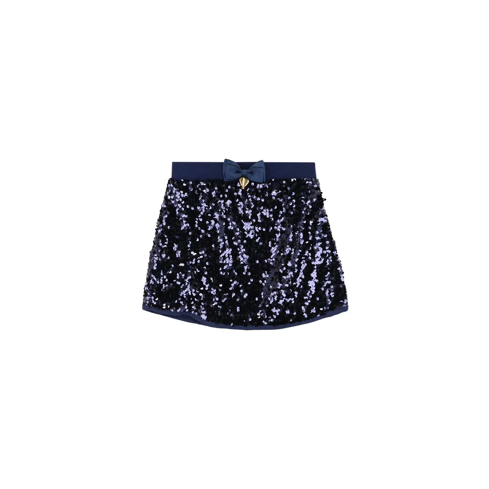 Angel's Face Girls Diva Navy Sequin Skirt