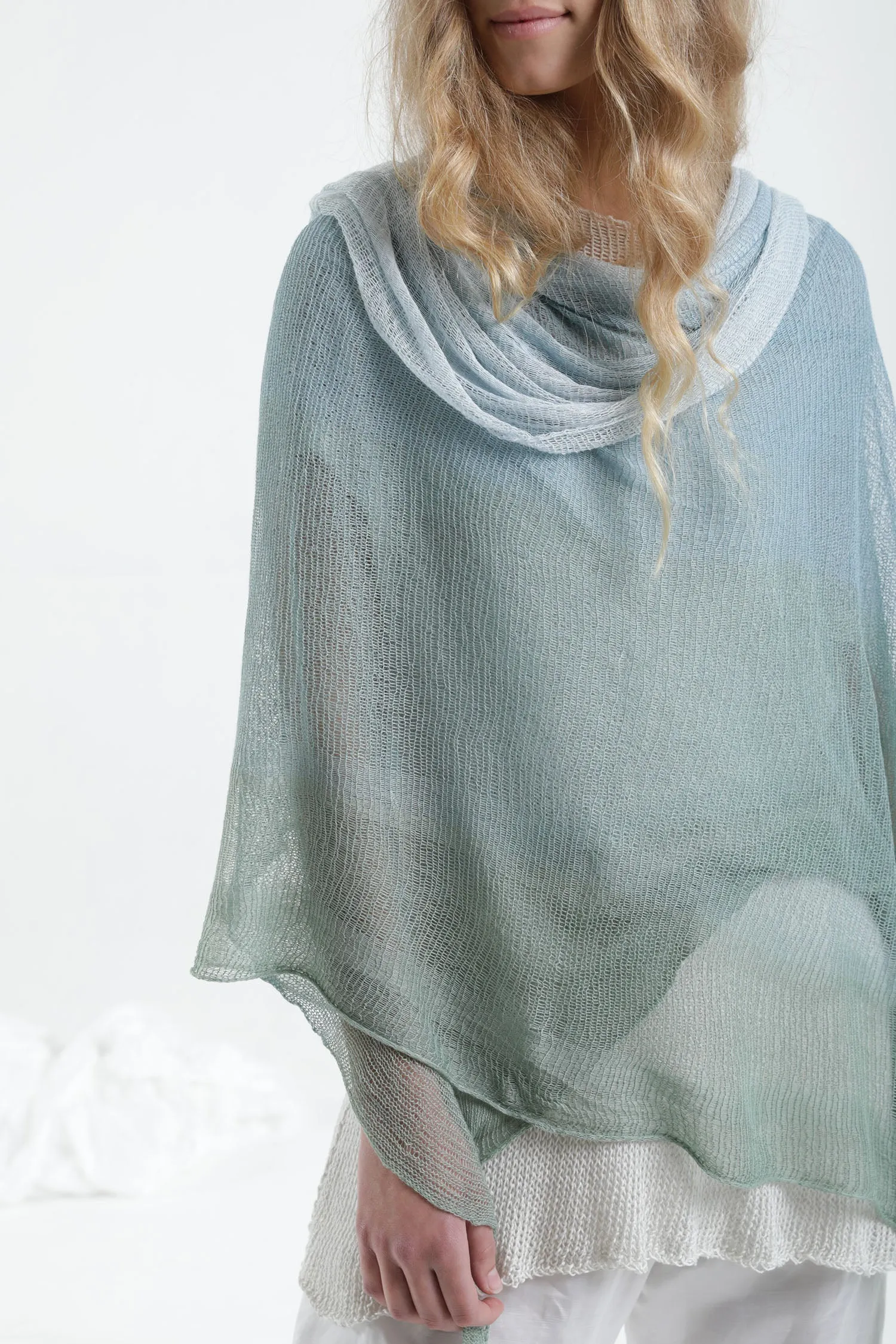 Aqvarelle Big Air Bamboo Sheer Scarf - Sunset