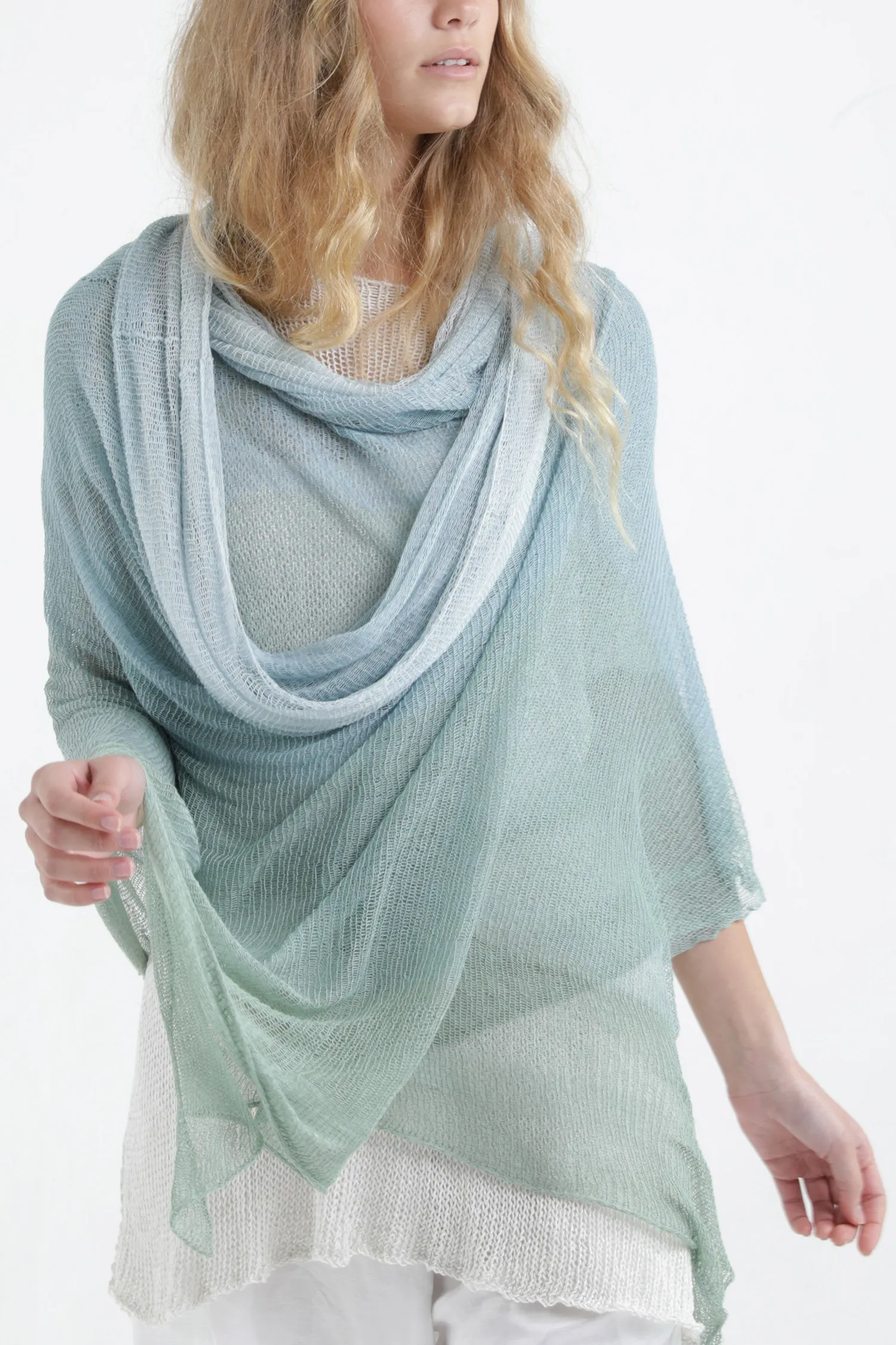 Aqvarelle Big Air Bamboo Sheer Scarf - Sunset