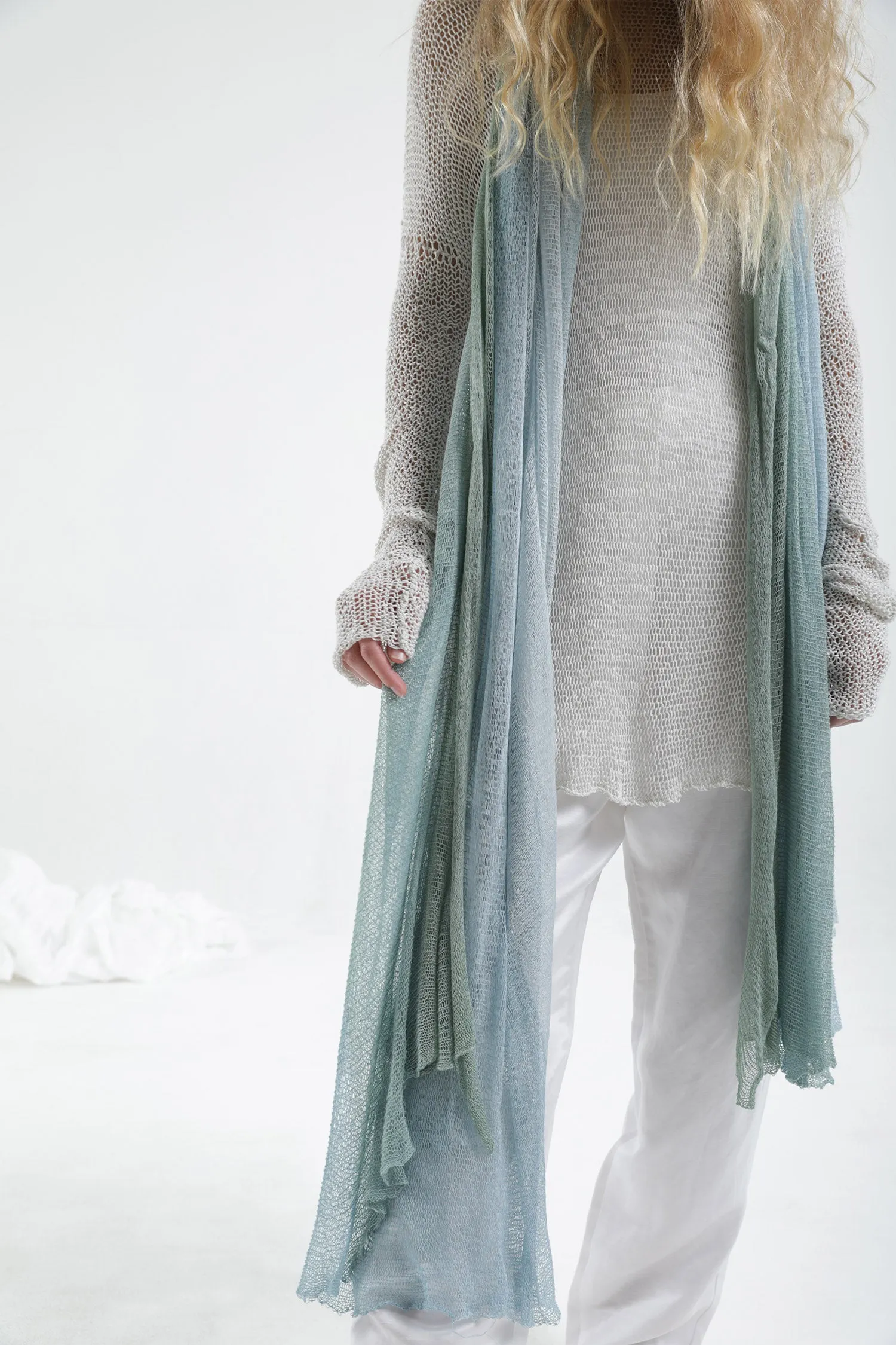 Aqvarelle Big Air Bamboo Sheer Scarf - Sunset