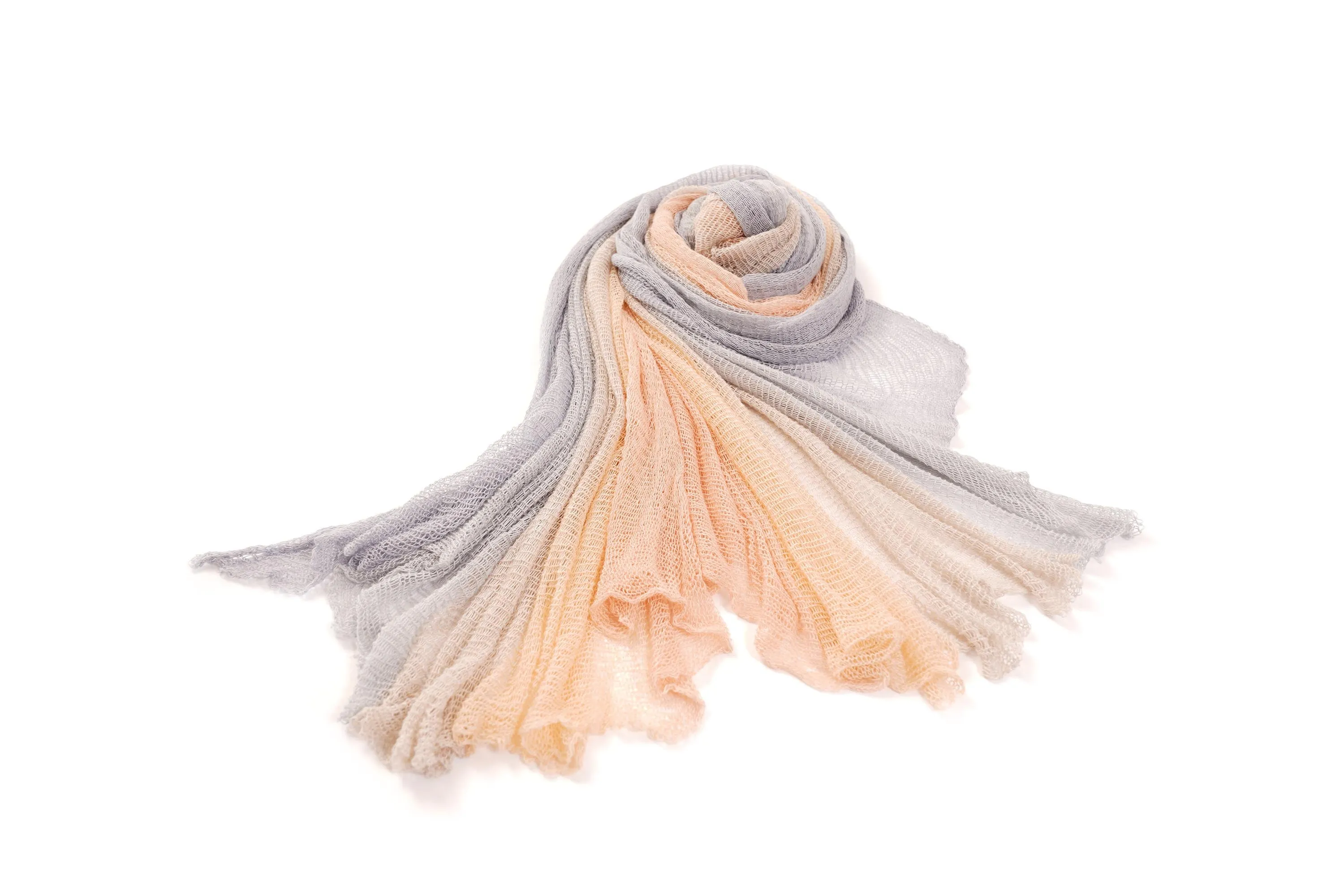 Aqvarelle Big Air Bamboo Sheer Scarf - Sunset