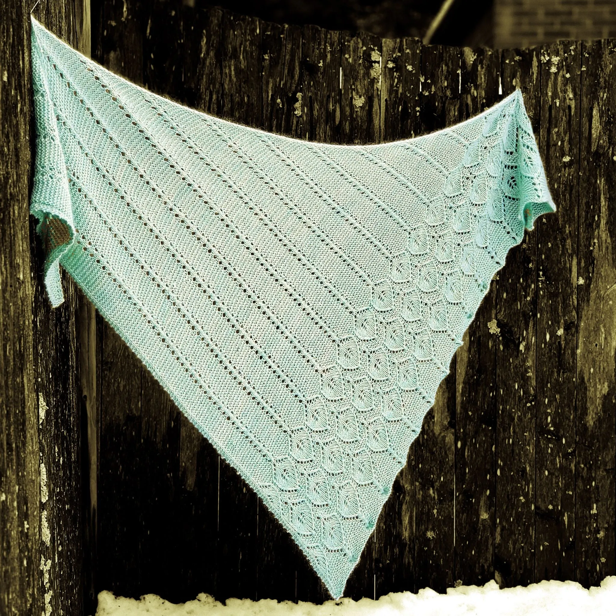 Arctic Ice Shawl