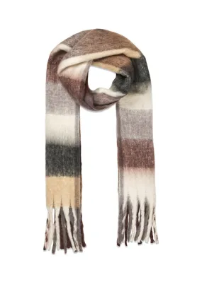 ArisMD check scarf - Warm Grey Knit Check