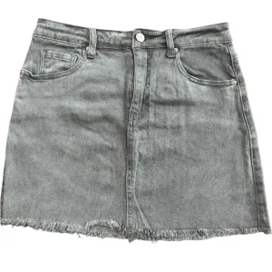 Ash Black Acid Wash Skirt