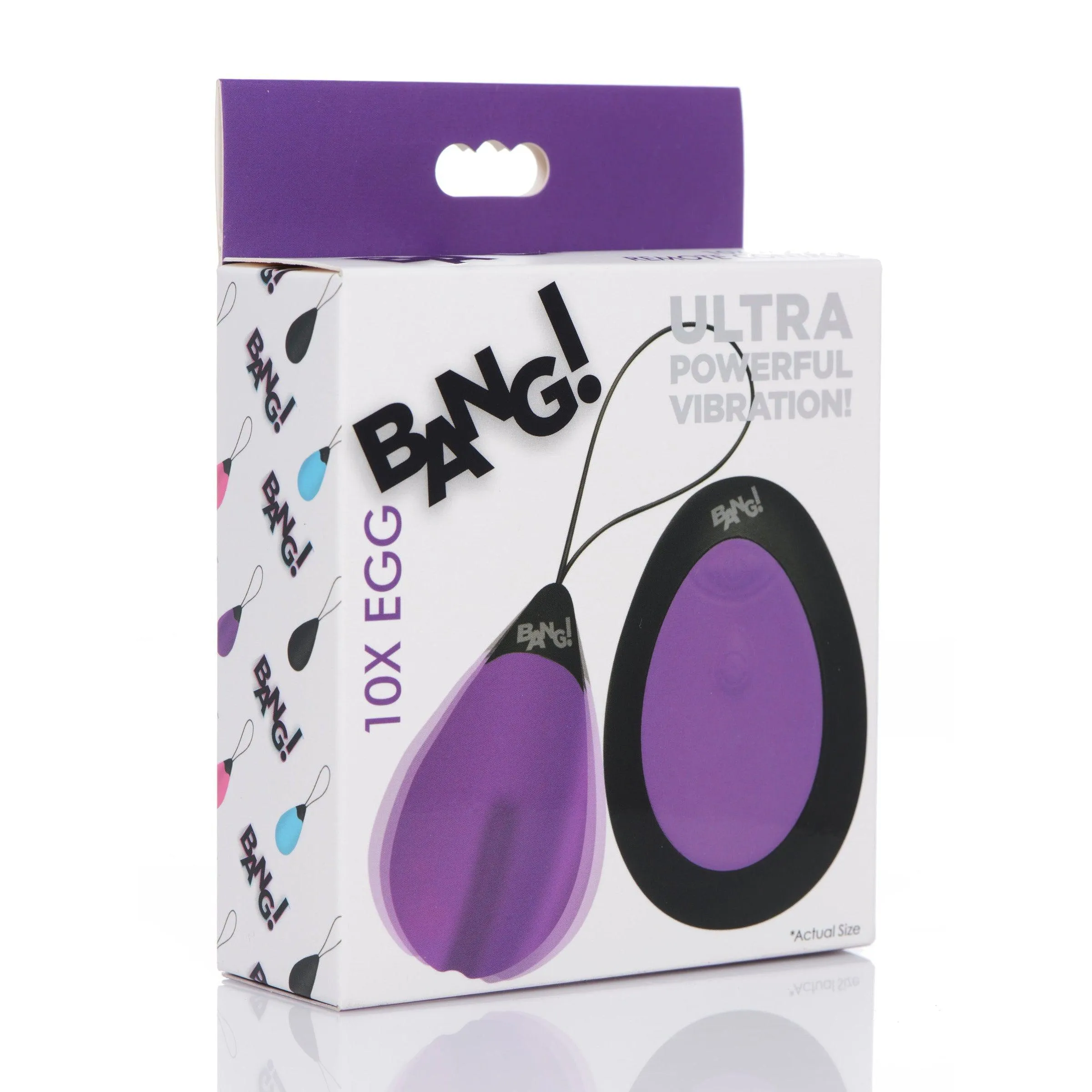 Bang - 10x Silicone Vibrating Egg - Purple