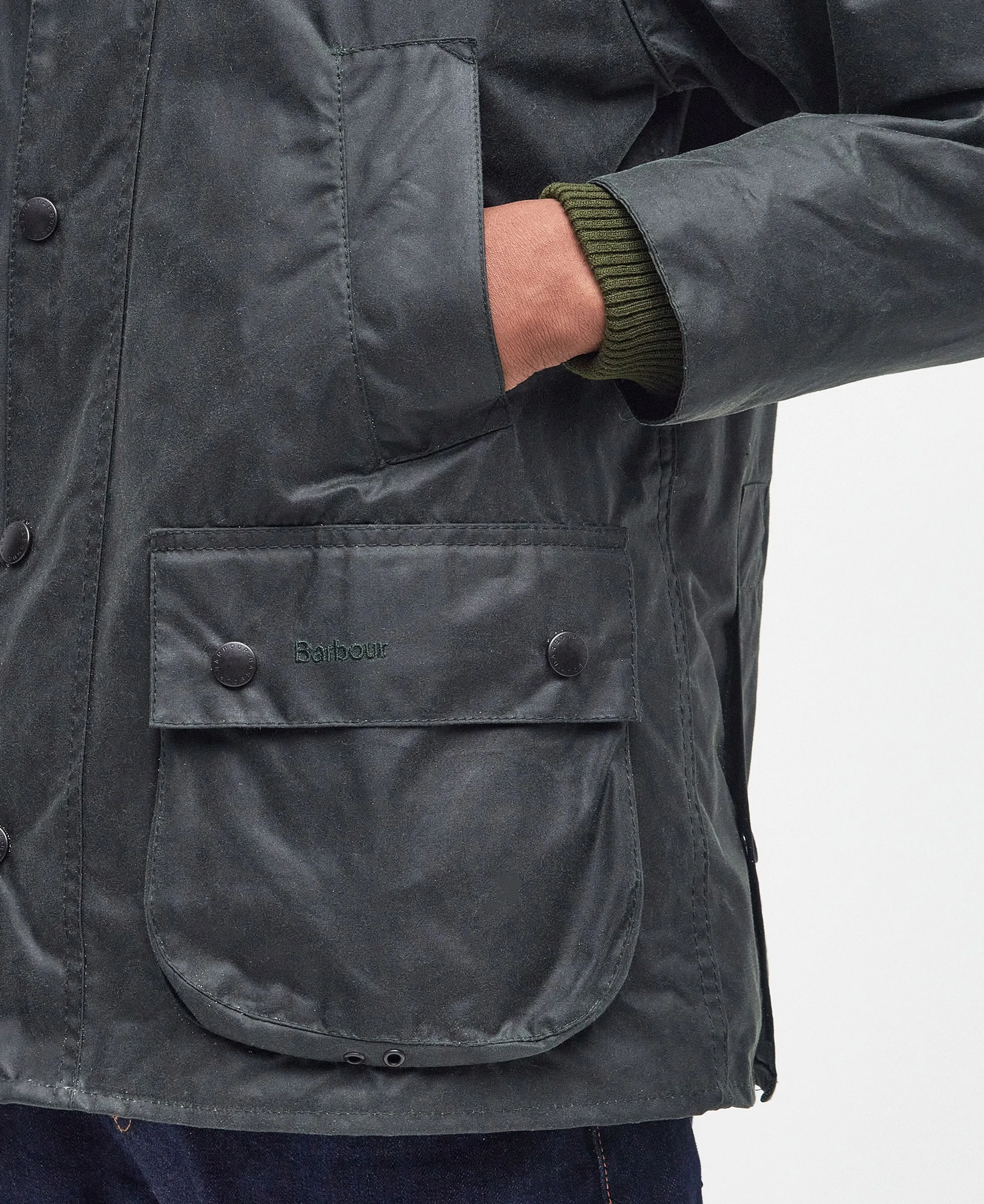 Barbour Bedale® Waxed Jacket Sage