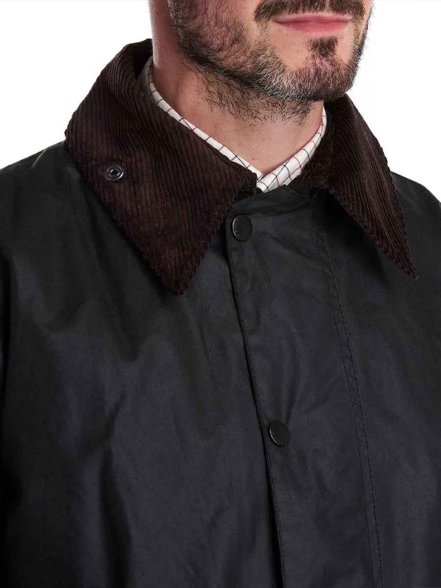 BARBOUR Border Wax Jacket - Mens - Sage