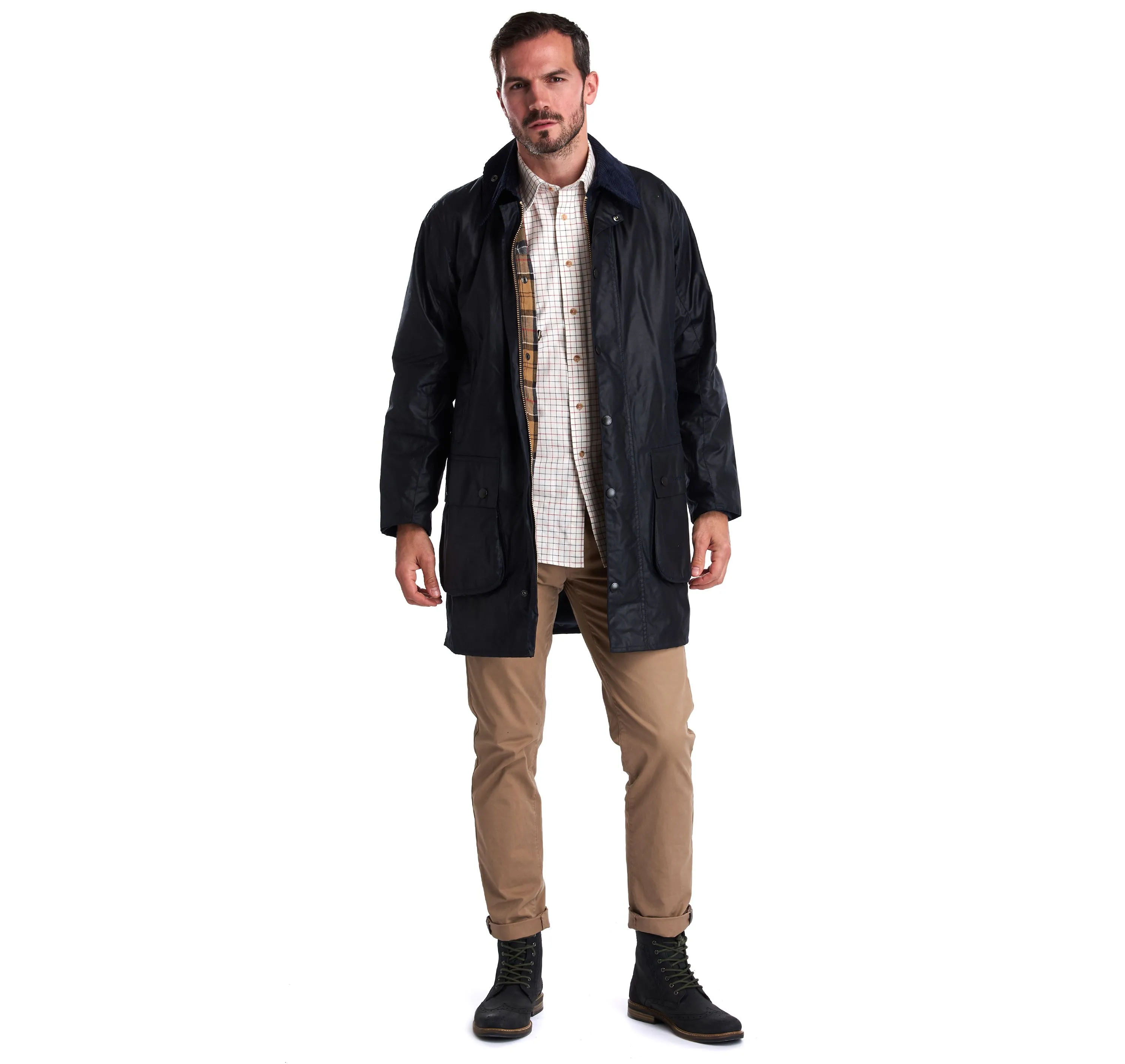 Barbour Navy Border® Waxed Cotton Jacket