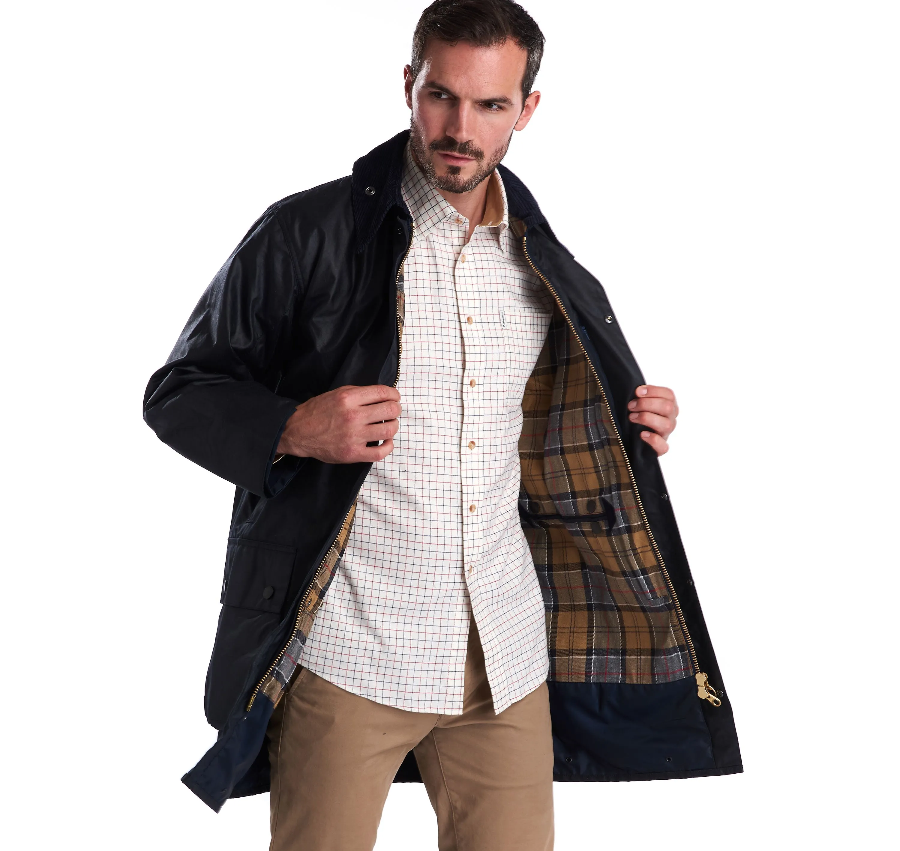 Barbour Navy Border® Waxed Cotton Jacket