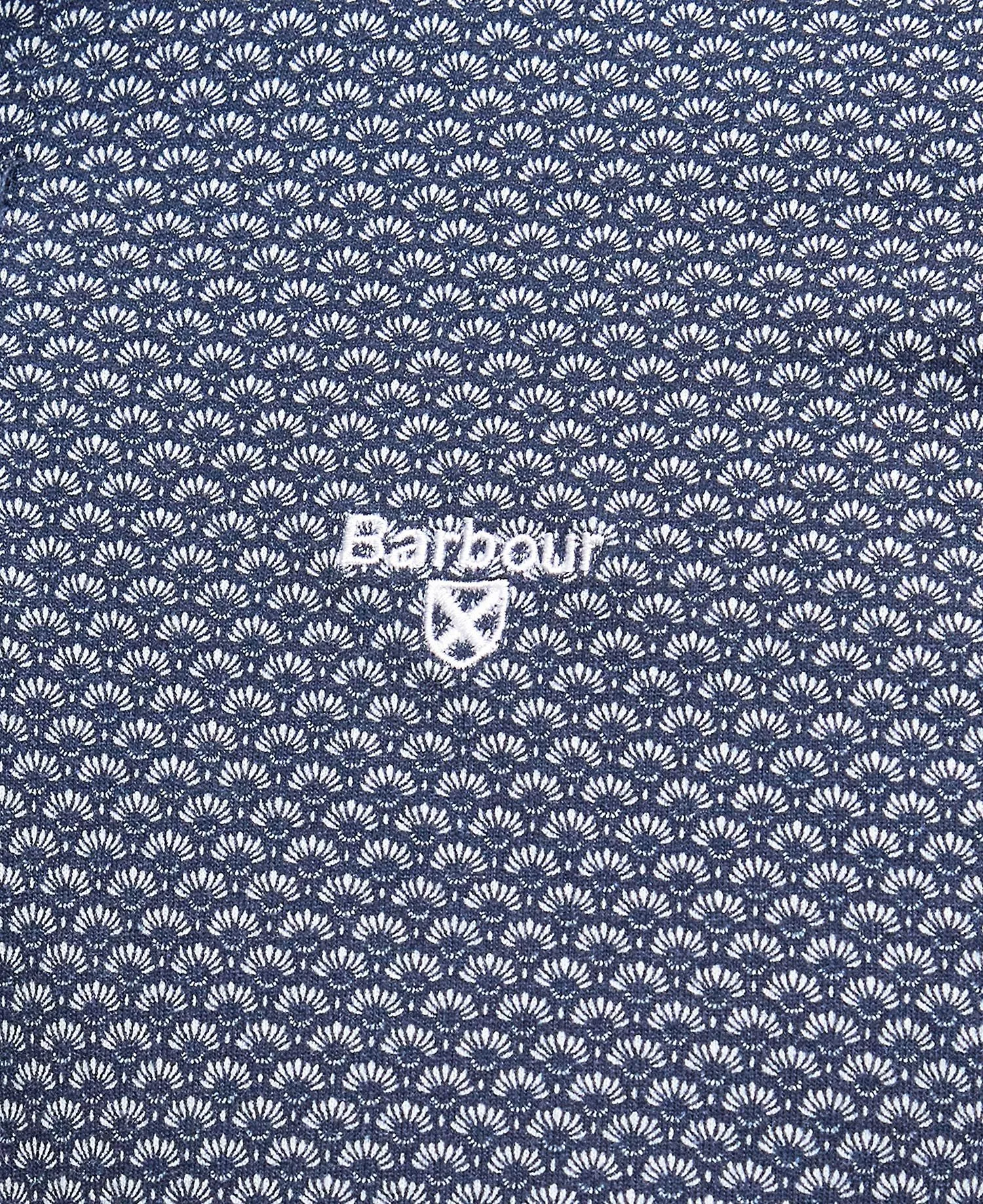 Barbour - Shell Printed Polo, Navy