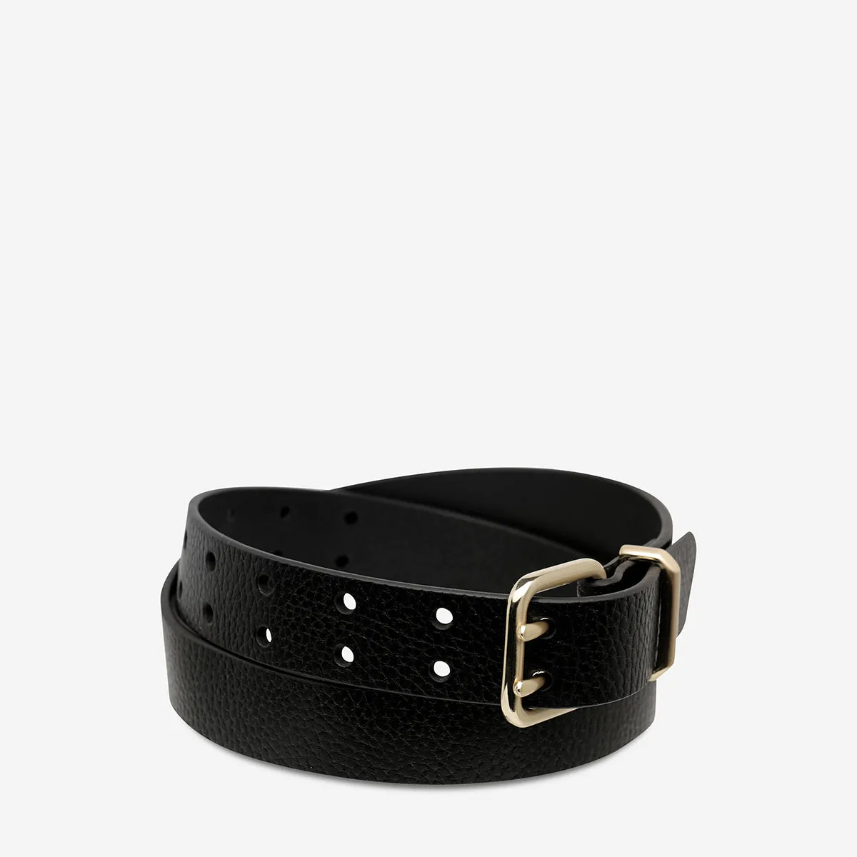 Barely Moving Belt - Black/Gold