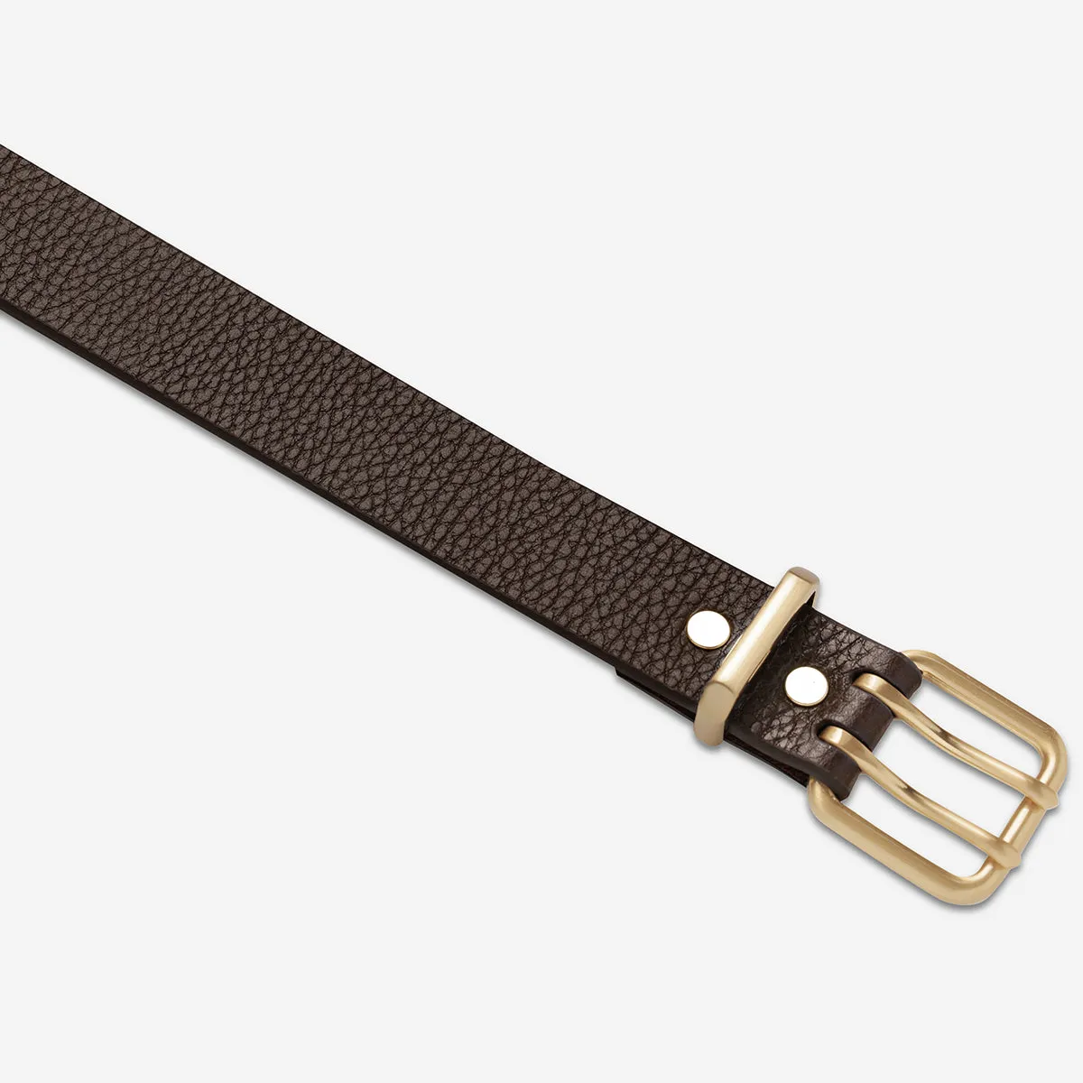 Barely Moving Belt - Choc/Gold