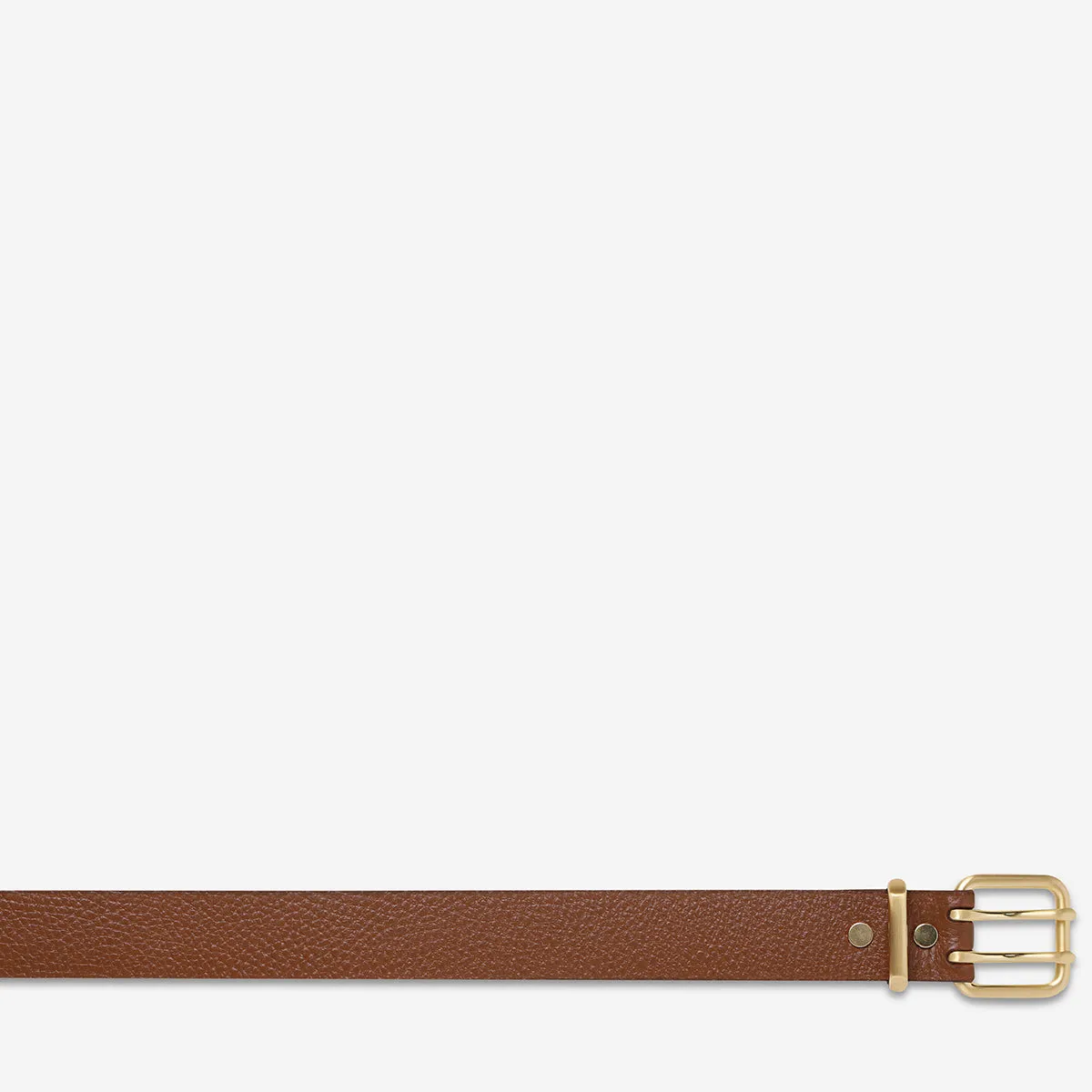 Barely Moving Belt - Tan/Gold