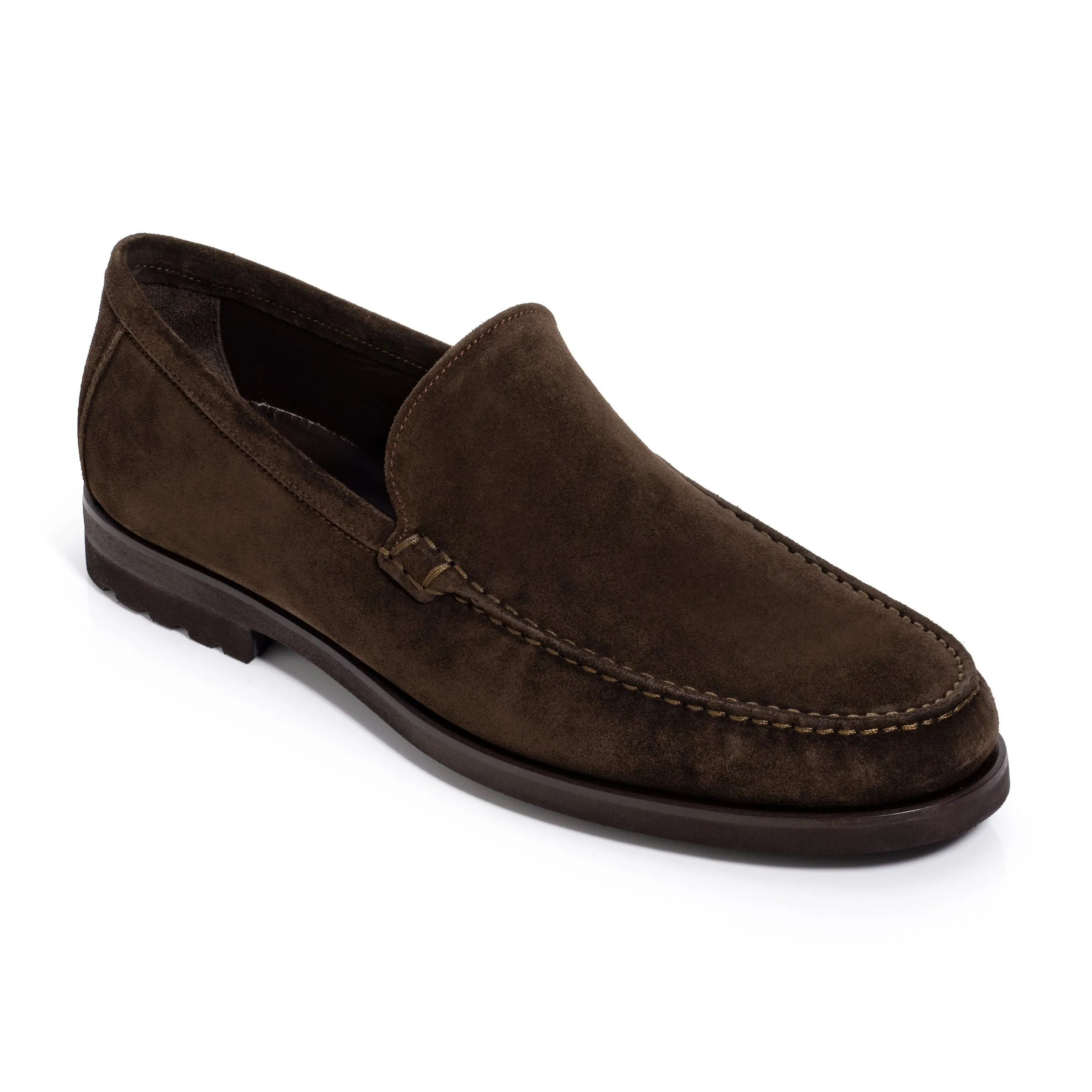 Berwick Dark Brown Suede Loafer