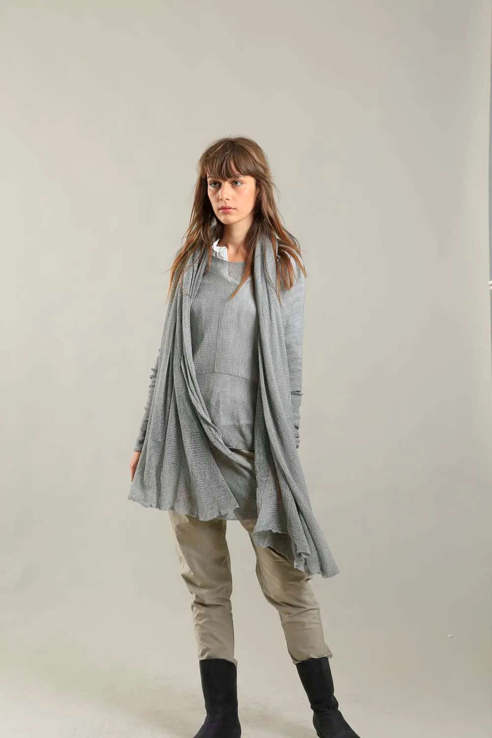 Big Air Bamboo & Soy Scarf - Silver Gray