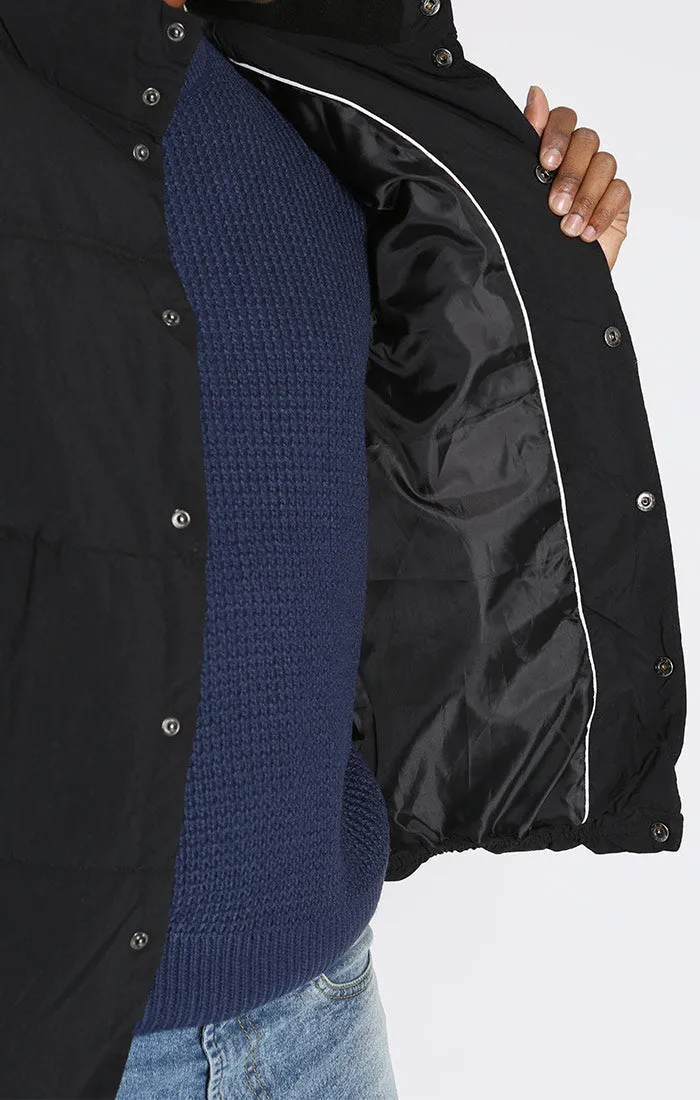 Black Namath Puffer Vest