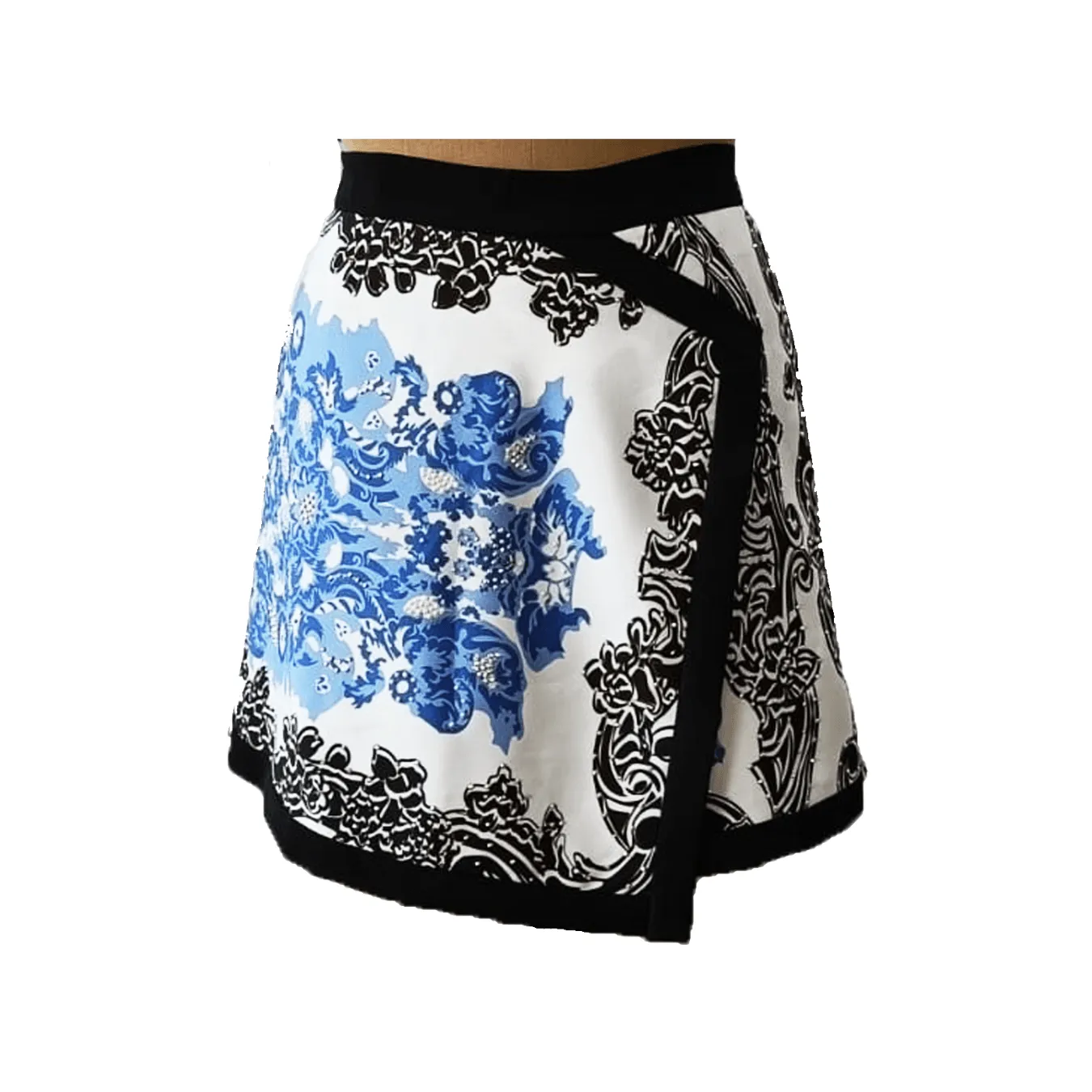 Blue Mykonos Kilt Skirt