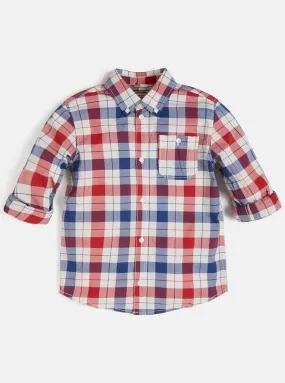 Blue Red Check Shirt (7-16)