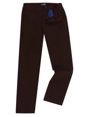 Boys Mannus Wine Casual Trouser - 1880 Club