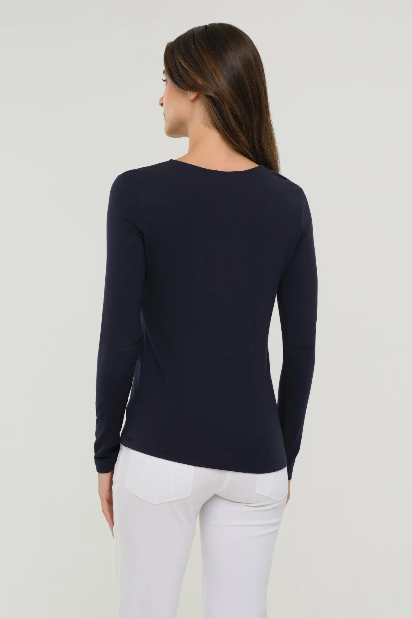 Calista Roll up Henley Top