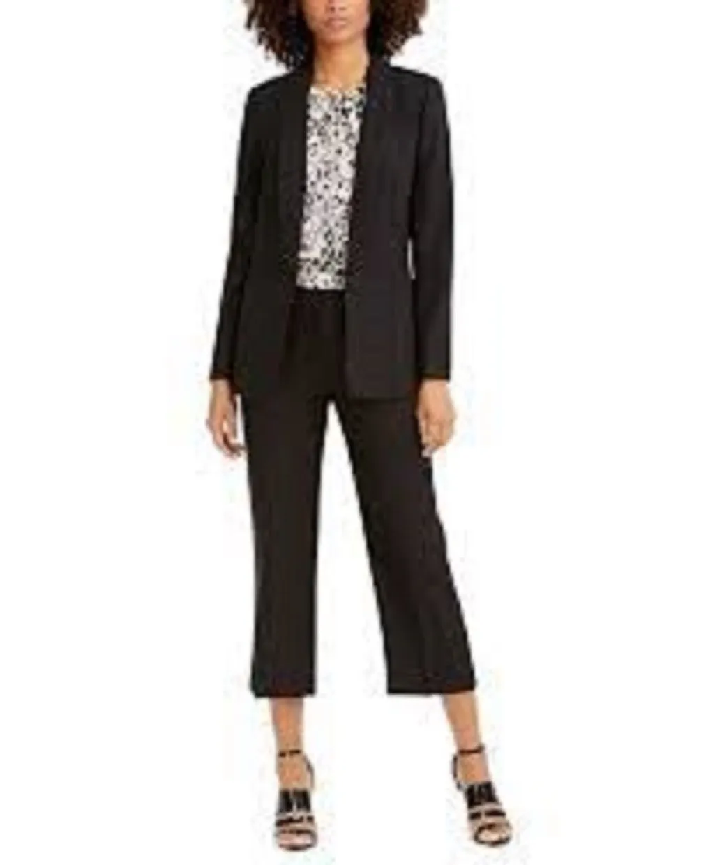 Calvin Klein Women's Parker Twill Blazer Black Size 10