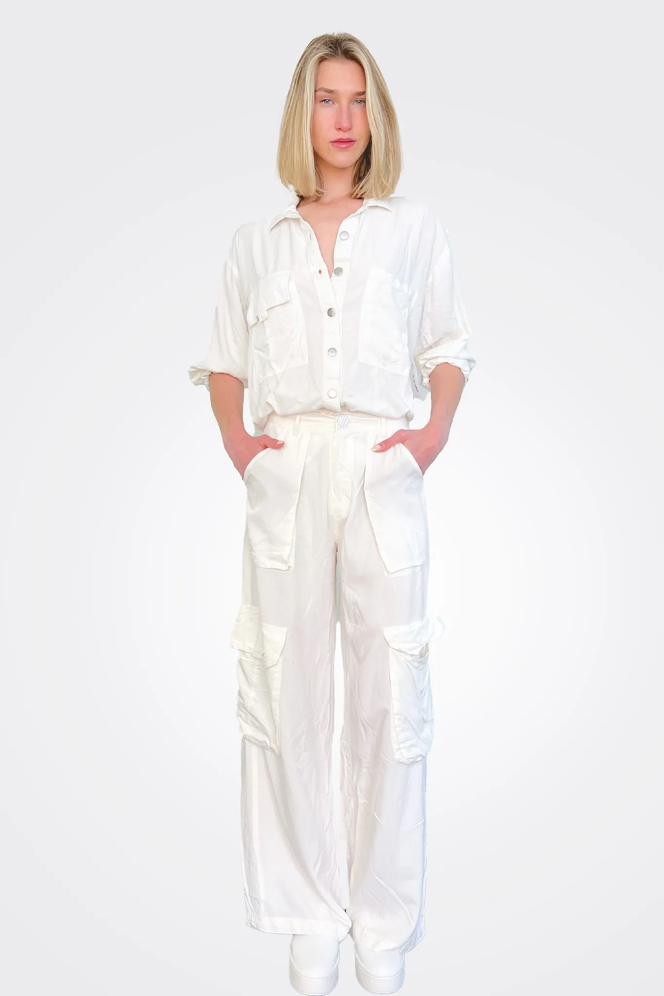 Cargo Pants - White