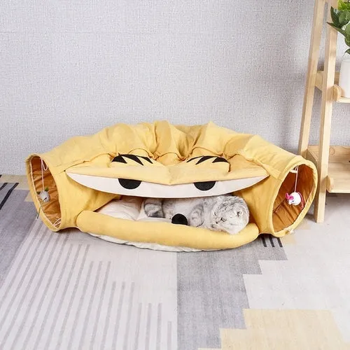 Cat Bed Multifunctional Pet House Cave Toy For Cats Collapsible