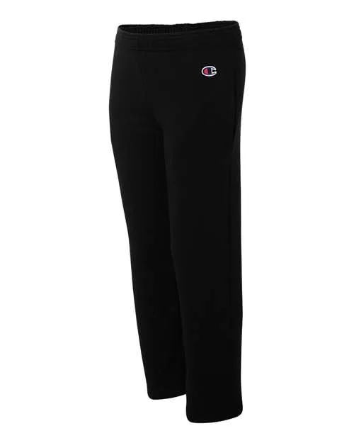 Champion Youth Powerblend Open Bottom Sweatpants with Pockets