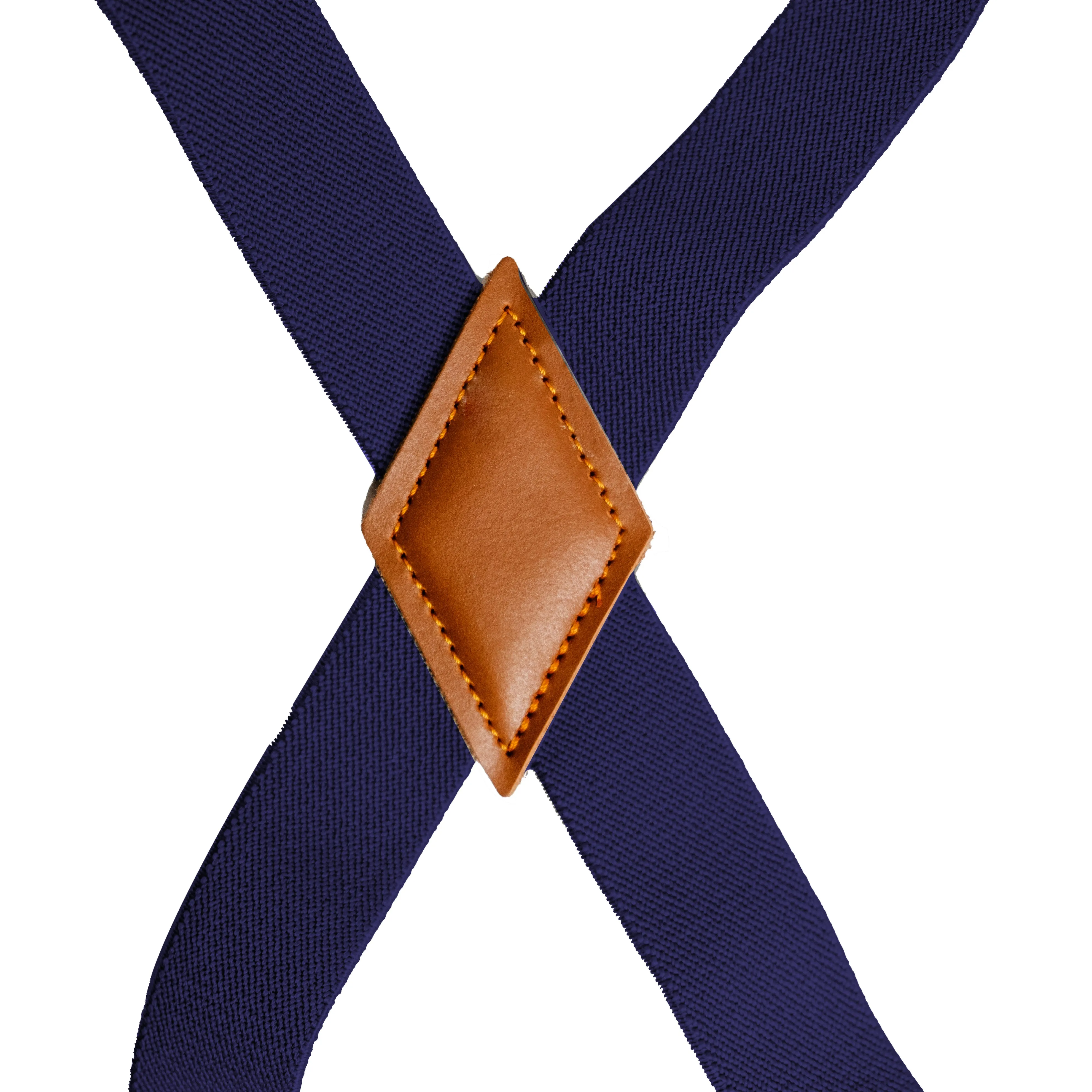 Chokore X-shaped Snap Hook Suspenders (Navy Blue)