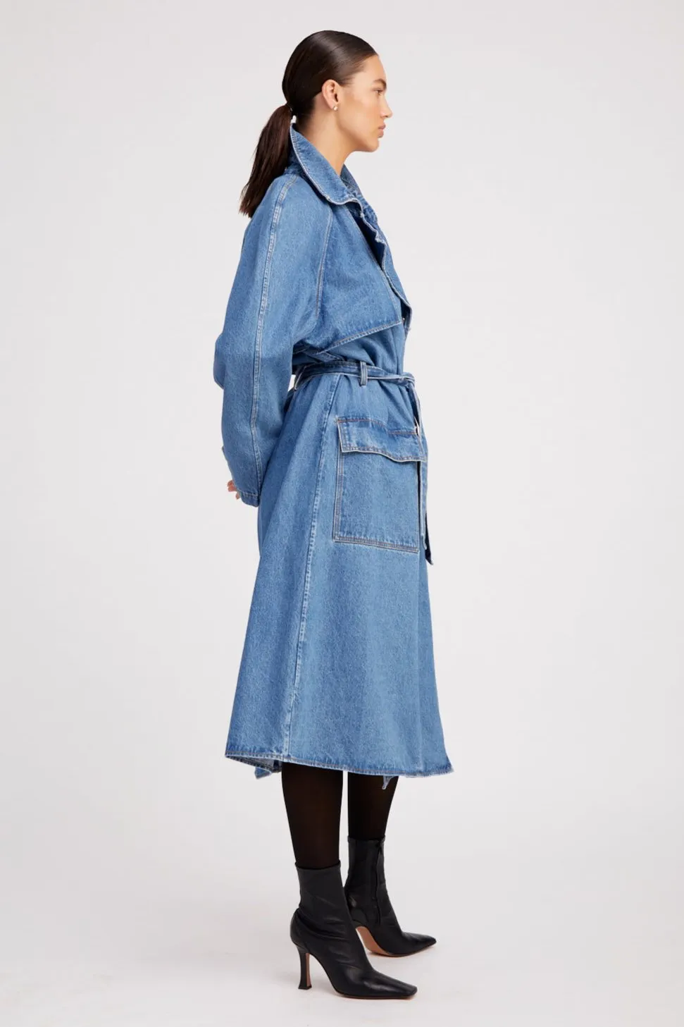 Coco Denim Trench