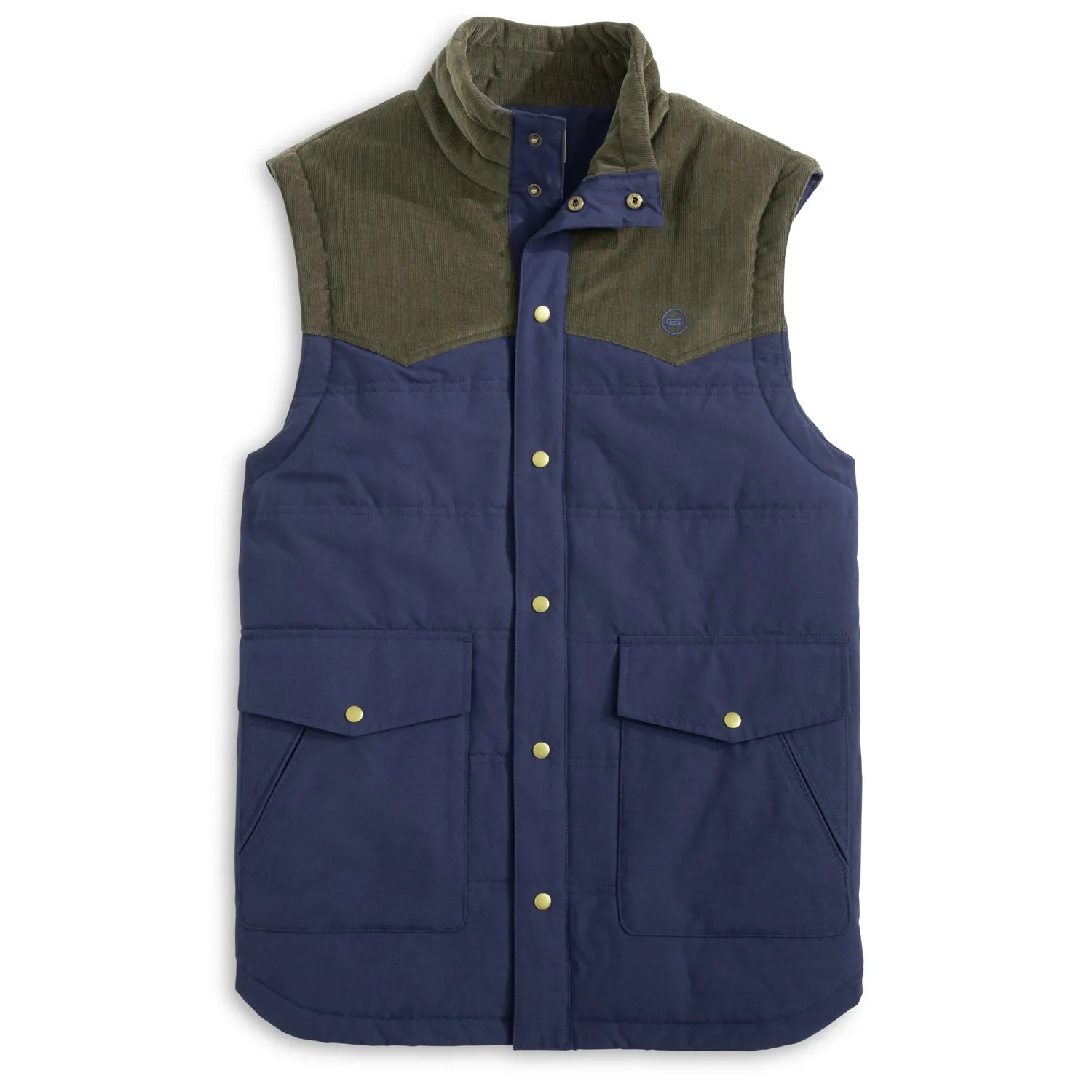 Corduroy Rancher Vest: Navy