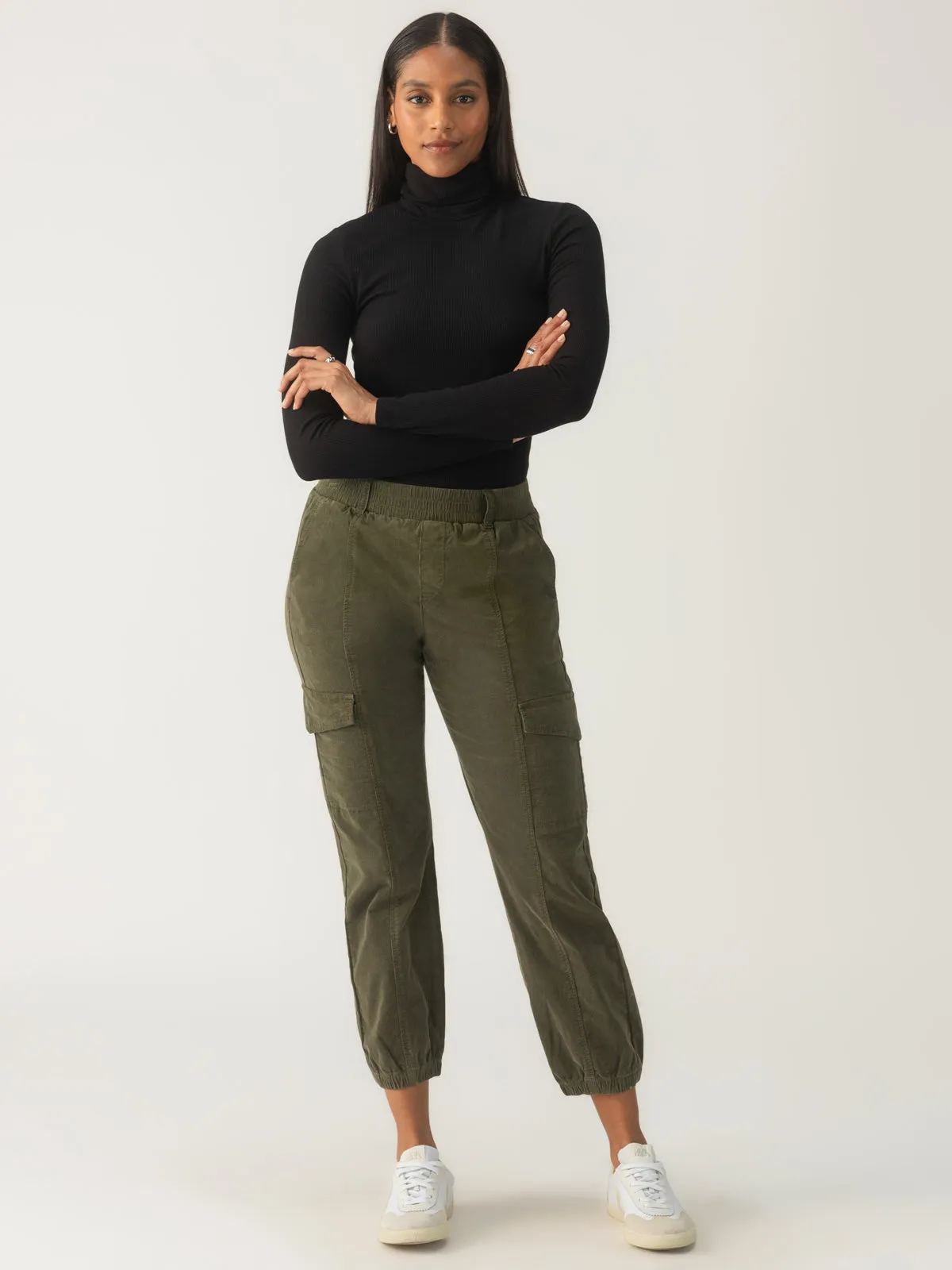 Corduroy Relaxed Rebel Standard Rise Pant Burnt Olive