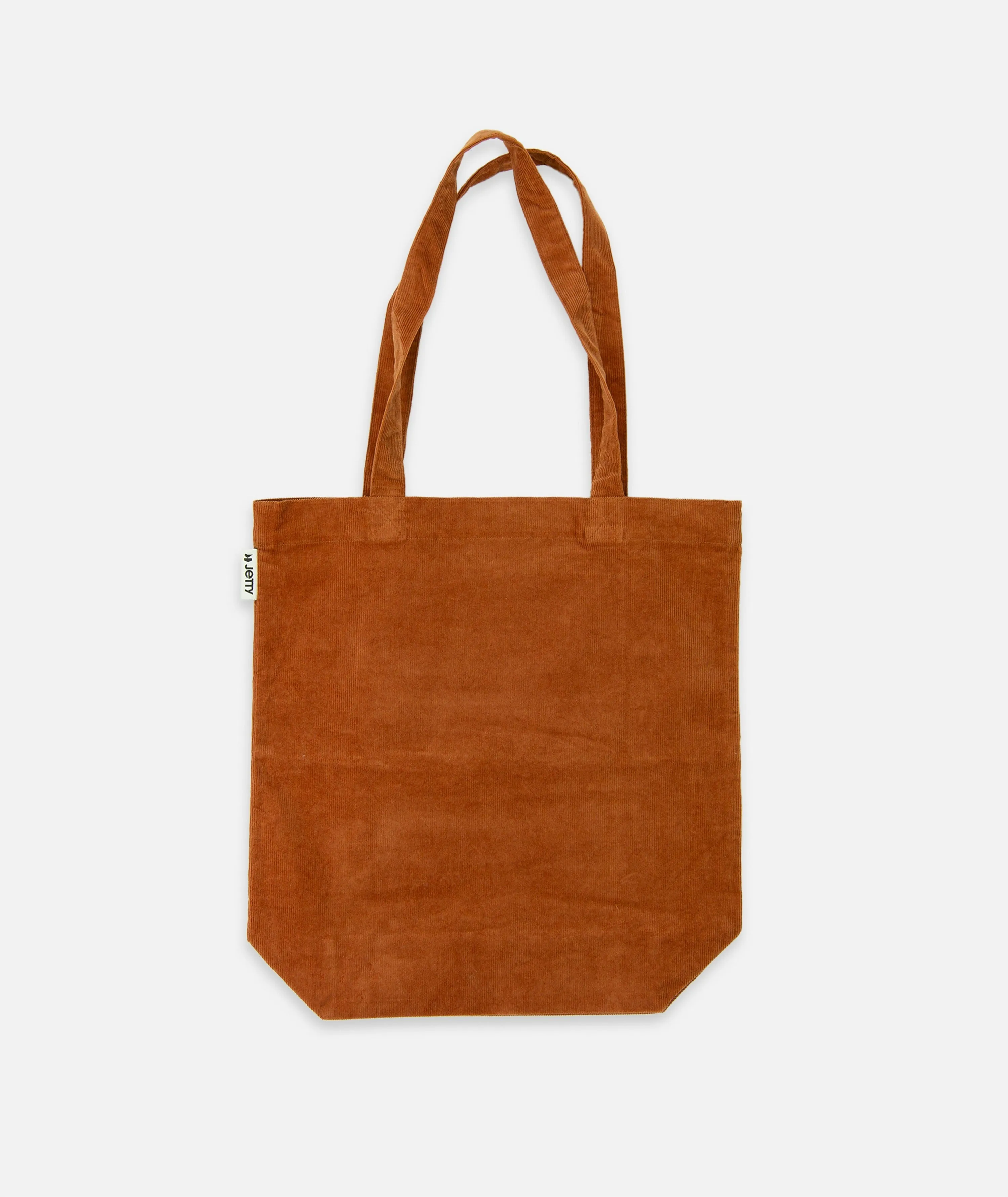 Corduroy Simple Tote - Rust