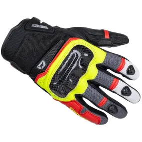 Cortech Sonic-Flo Glove - Red/Hi-Viz