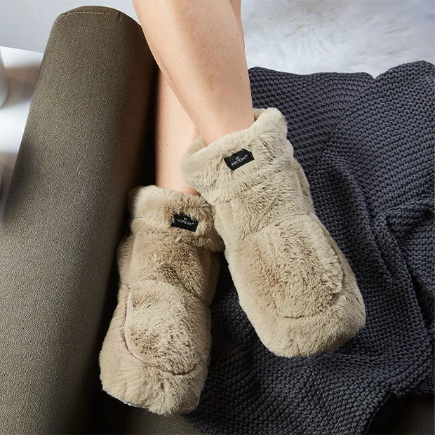 Cozy Body Luxury Heatable Latte Microwavable Boots