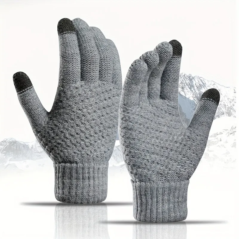 Cozy Cashmere Knit Gloves Perfect for Couples Ideal Gift