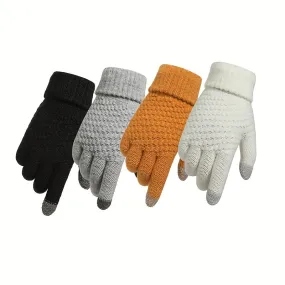 Cozy Cashmere Knit Gloves Perfect for Couples Ideal Gift